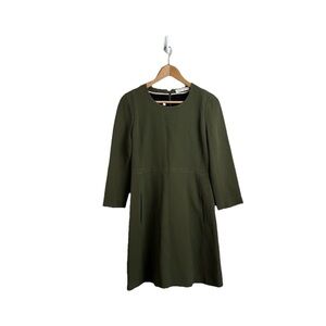 Chloe Dress Long Sleeve A Line Desert Khaki